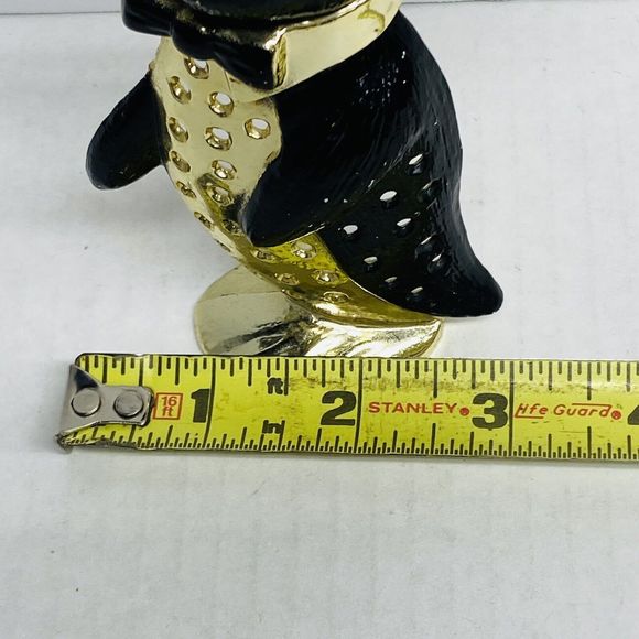 Vtg Anthropomorphic Penguin Standing Earring Holder Signed Libby RARE Find - Picture 6 of 7